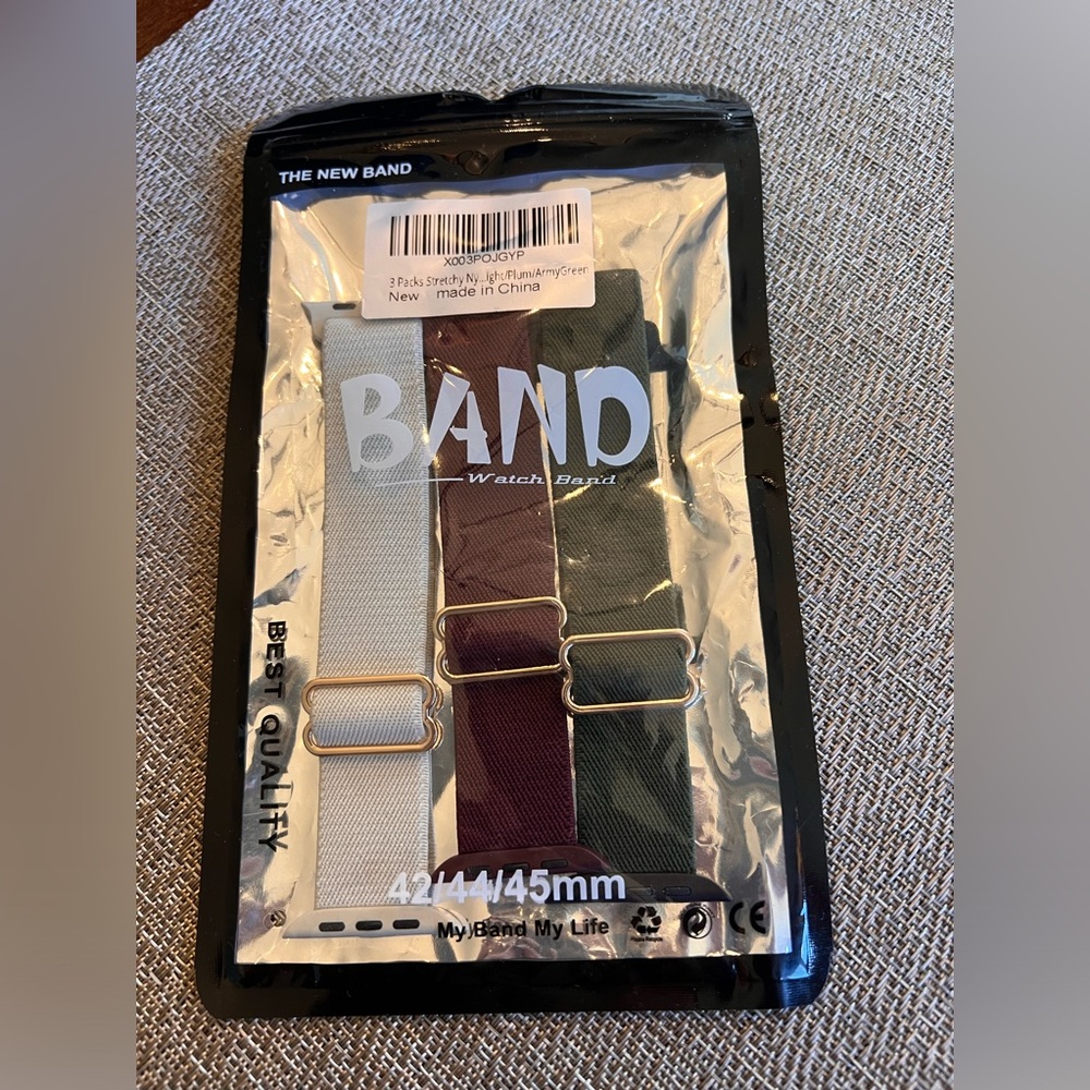 New!  Apple Watch stretchy‎ bands.
